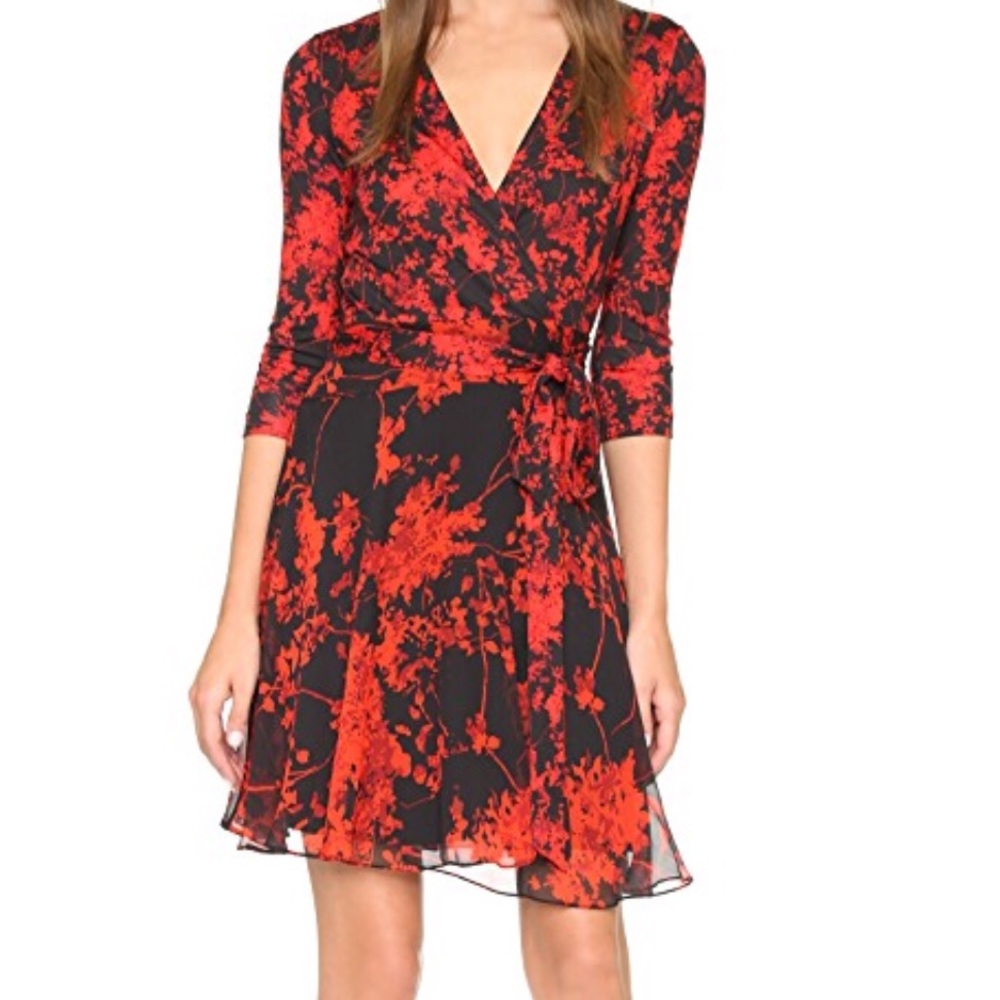 Diane von Furstenberg Irena Chiffon Wrap Dress